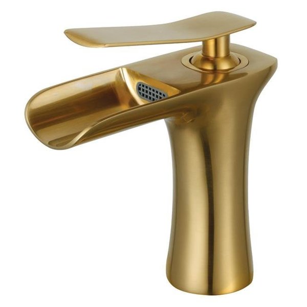 Kingston Brass Kingston Brass LS8423QLL Fauceture Executive Single-Handle Bathroom Faucet; Brushed Brass LS8423QLL